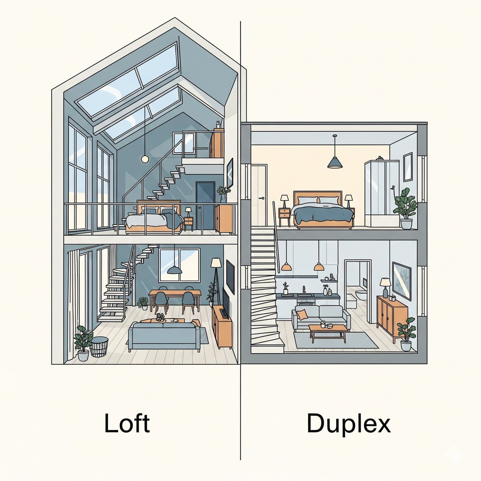 ไขข้อสงสัยคอนโด 2 ชั้น แบบไหนที่ใช่สำหรับคุณ? Loft vs Duplex ต่างกันอย่างไร