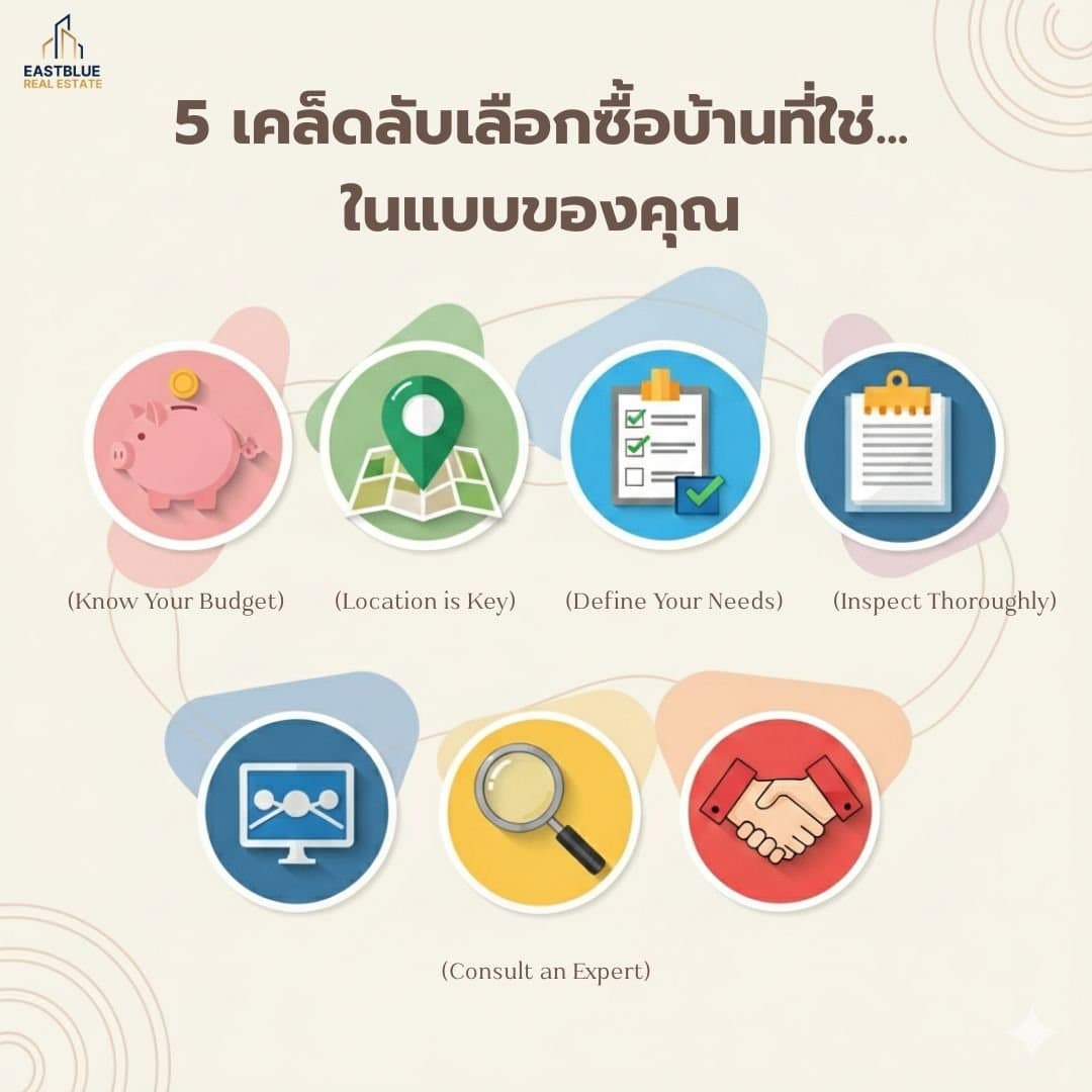 “ เคล็ดลับ แบบ ไม่ลับ “ เคล็ดลับการเลือกซื้อบ้านที่ใช่ในแบบของคุณ - ลงทุนอสังหาริมทรัพย์อย่างชาญฉลาดกับทีมตัวแทนมืออาชีพ