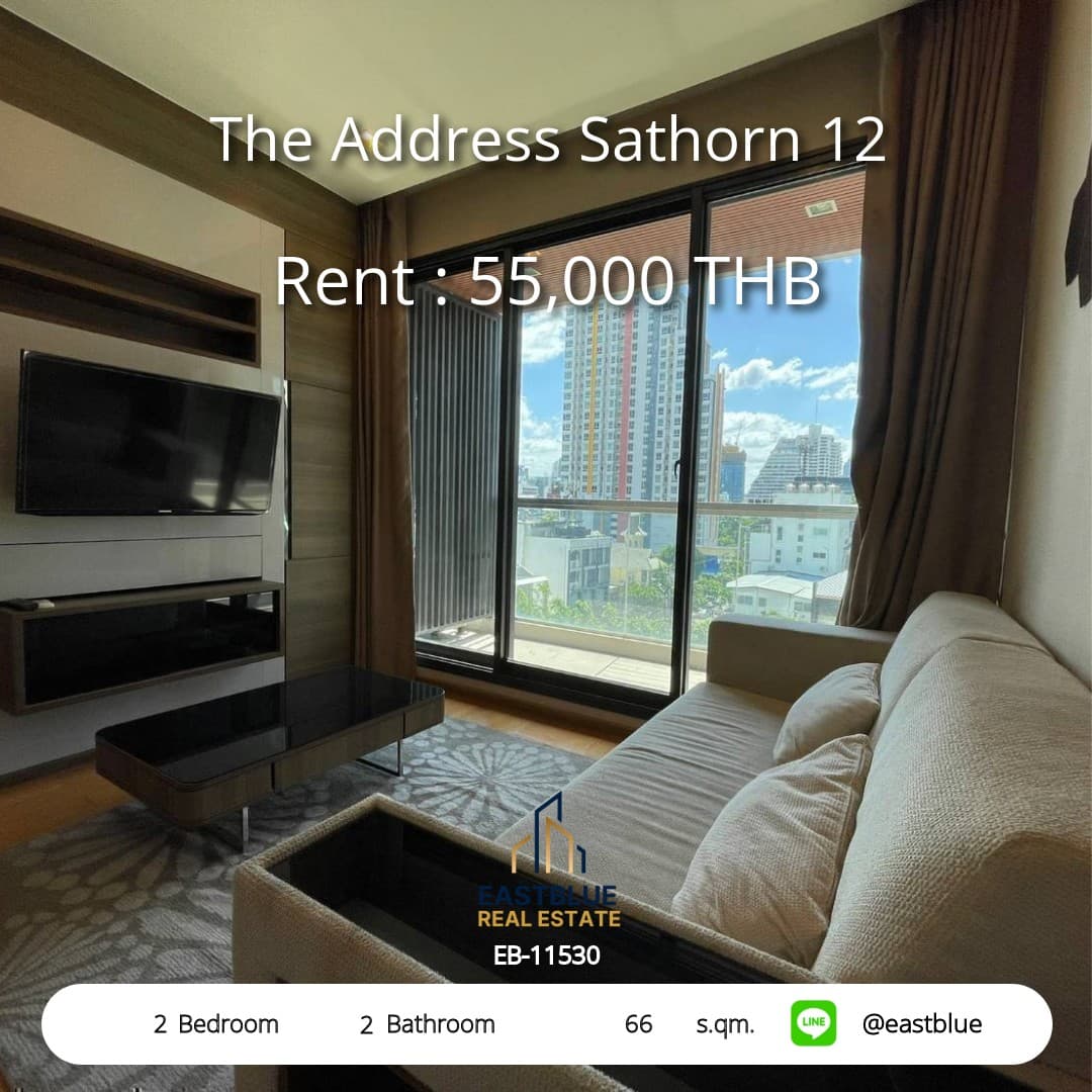 ขาย/เช่า คอนโด The Address Sathorn 12 · 2 ห้องนอน · 66 ตร.ม.