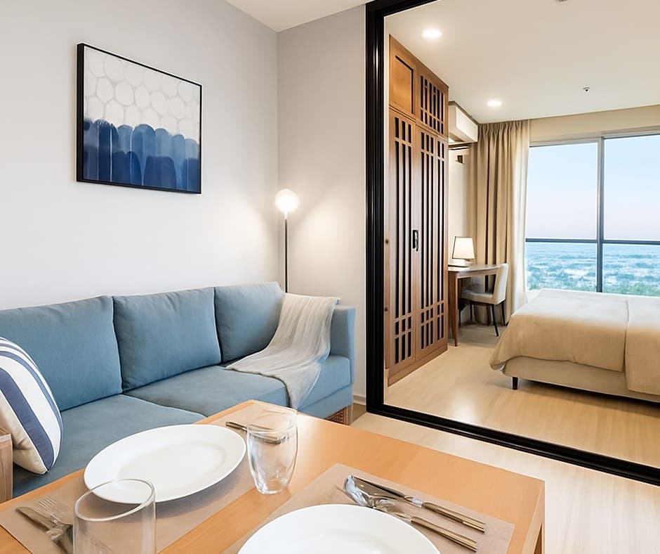 ให้เช่า คอนโด Sky Walk (Weltz Residences) · 1 ห้องนอน · 37 ตร.ม.
