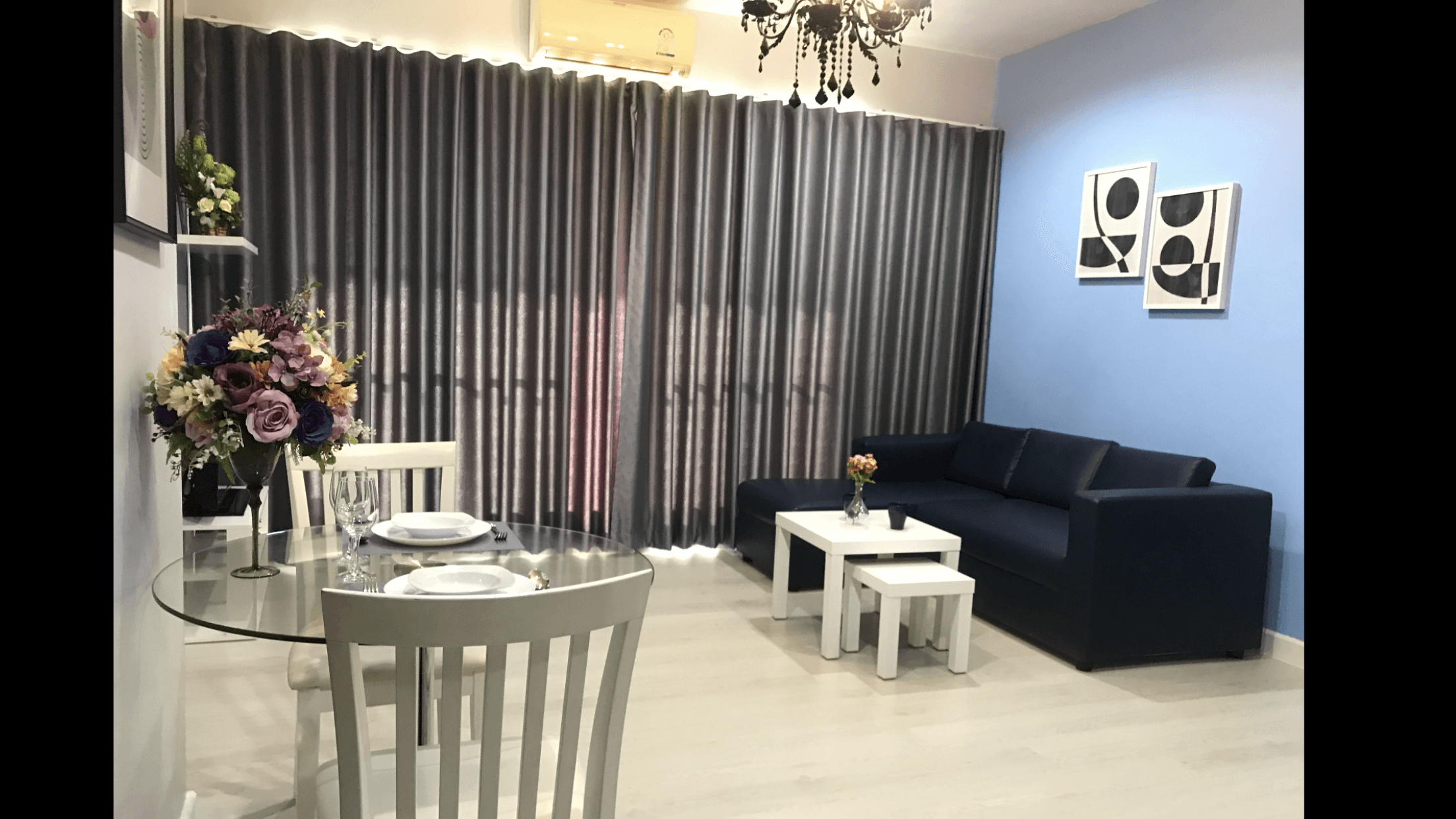 ให้เช่า คอนโด Baan Klang Krung Siam Pathumwan · 1 ห้องนอน · 55 ตร.ม.