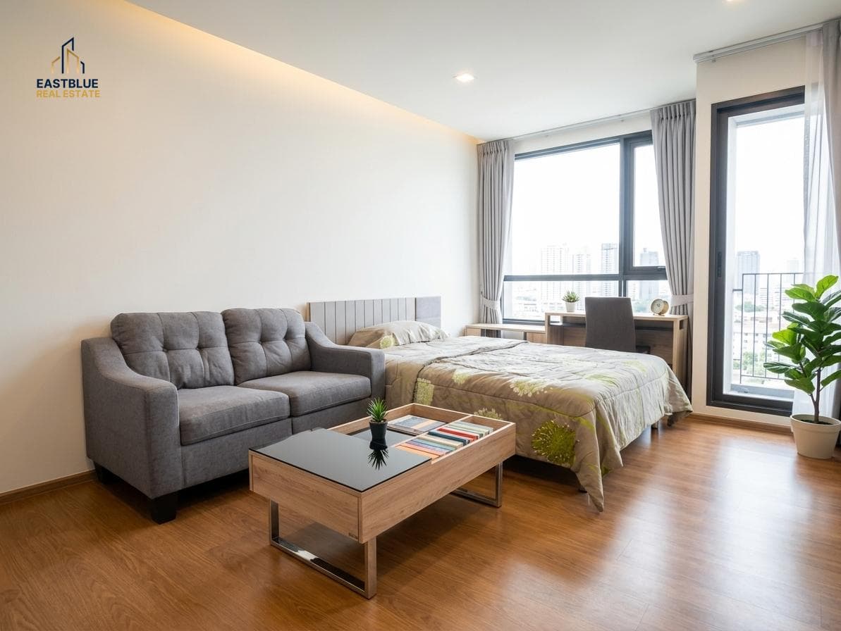 RHYTHM Sukhumvit 36-38 · Studio Condo, 24 sqm, for Rent
