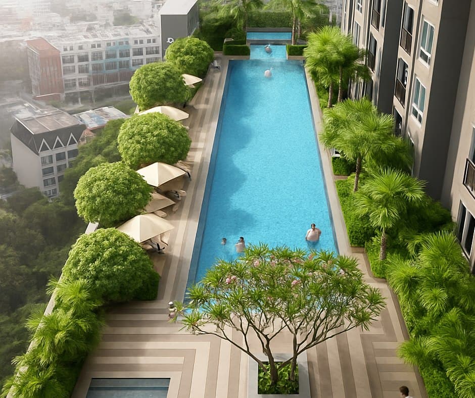 ขาย/เช่า คอนโด Q House Sukhumvit 79 · 2 ห้องนอน · 43.45 ตร.ม.