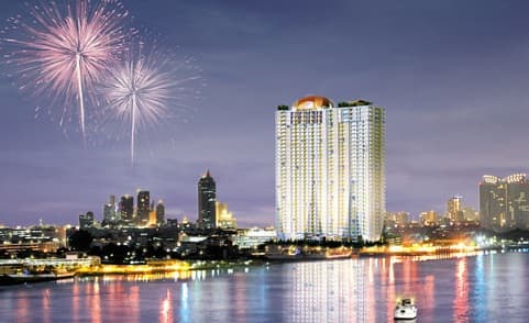 Supalai River Place · 2 Beds Condo, 80 sqm, for Rent