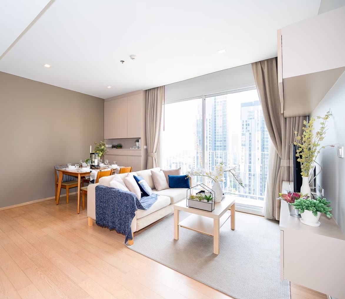 HQ By Sansiri · 2 Beds Condo, 75 sqm, for Rent