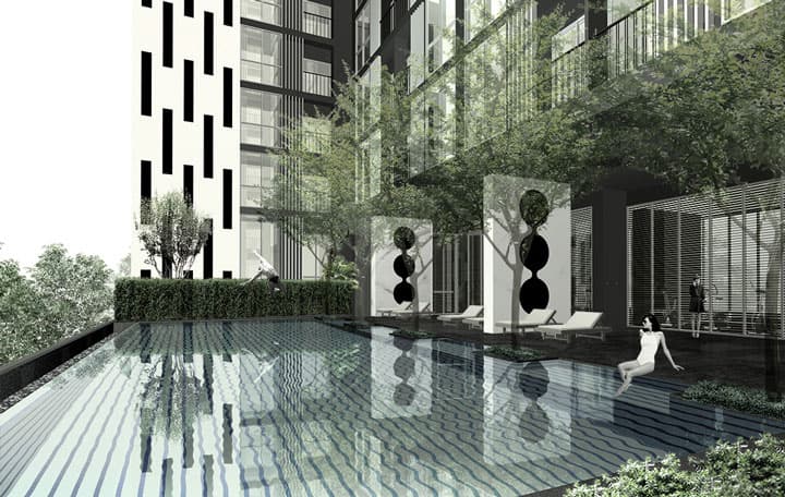Noble Revolve Ratchada · 2 Beds Condo, 54 sqm, for Sale