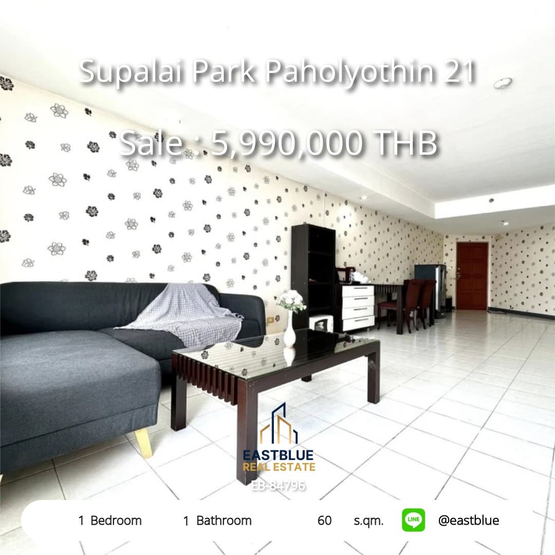 Supalai Park Paholyothin 21 · 1 Bed Condo, 60 sqm, for Sale or Rent
