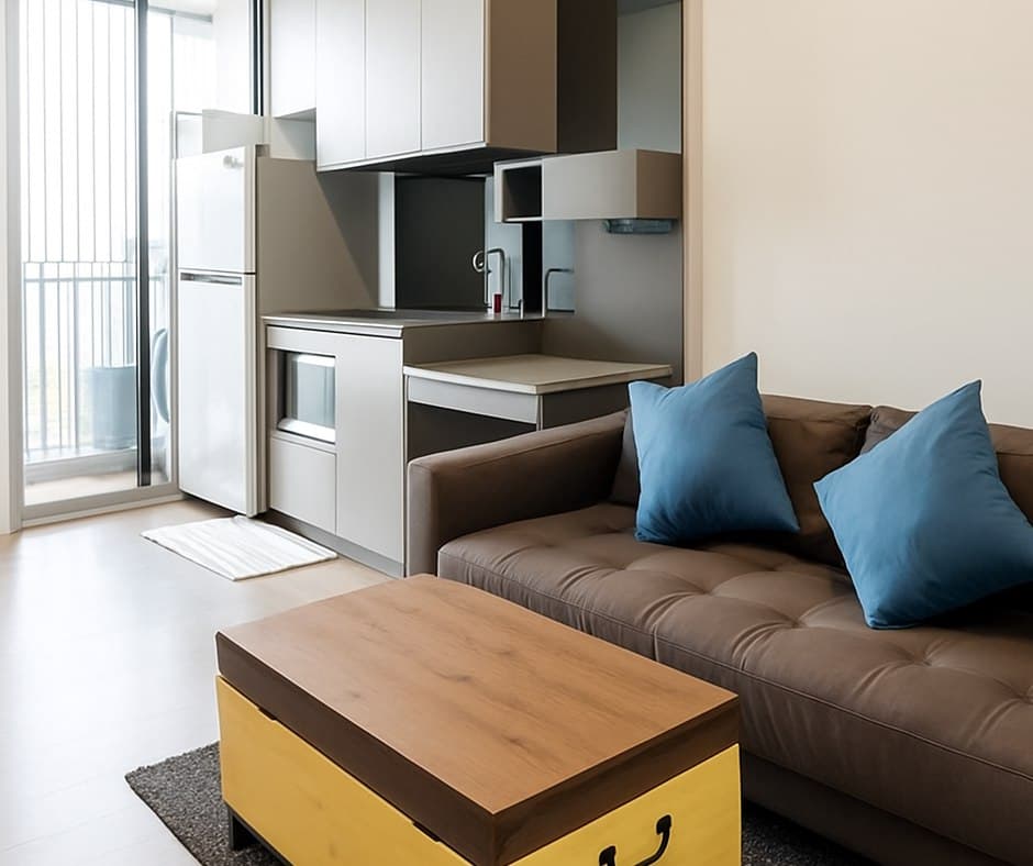 The Room Sukhumvit 69 · 1 Bed Condo, 34.26 sqm, for Sale or Rent