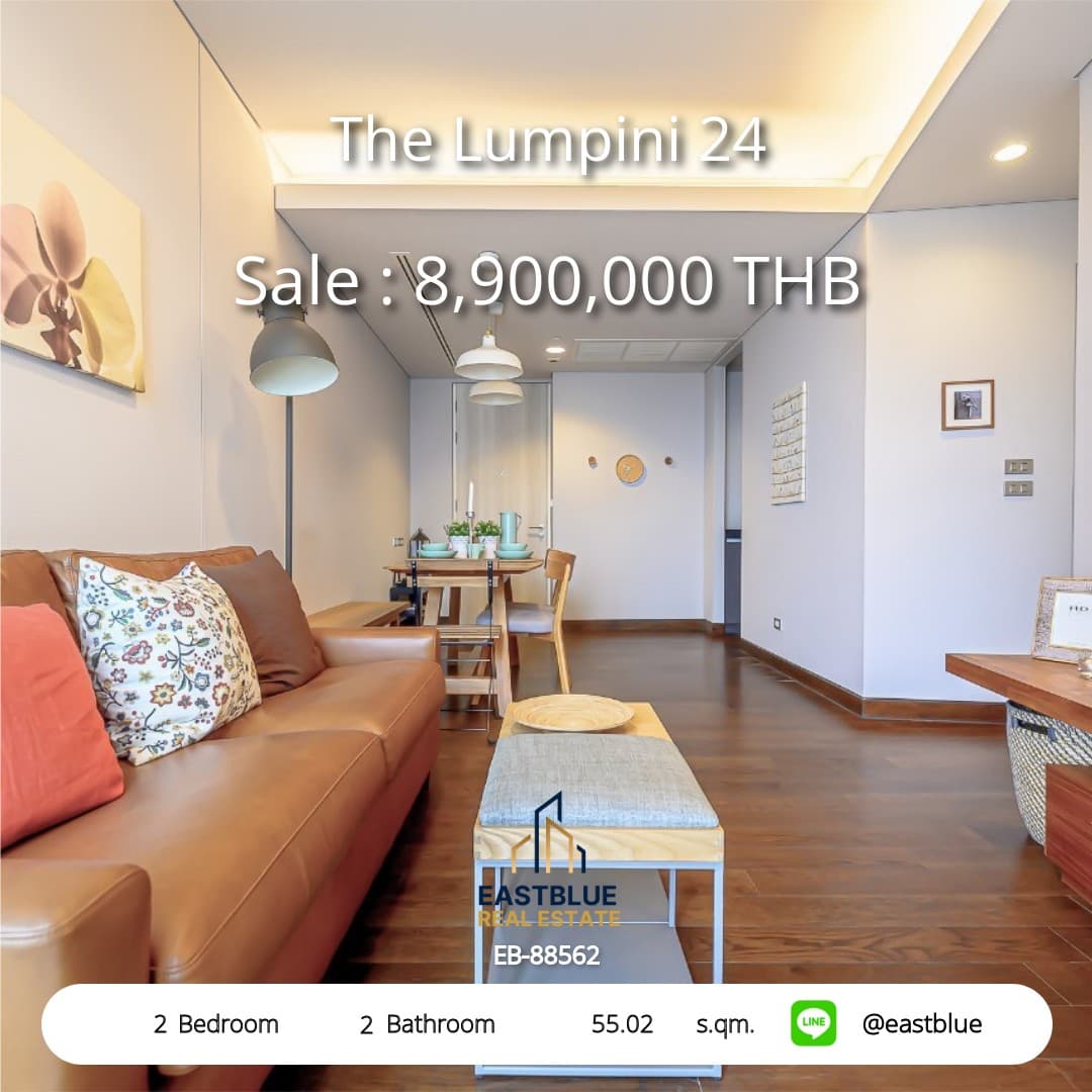 ขาย คอนโด The Lumpini 24 · 2 ห้องนอน · 55.02 ตร.ม.