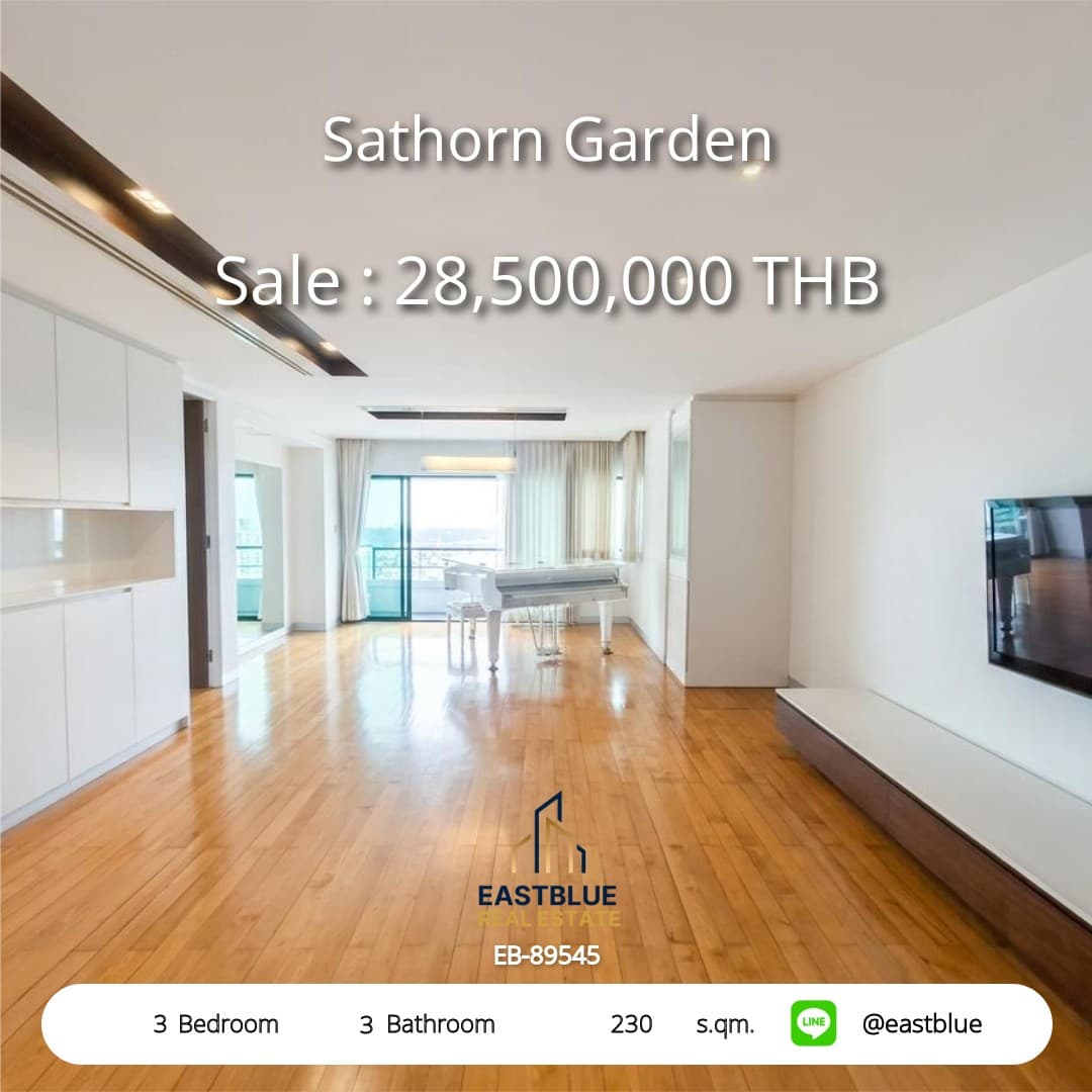 ขาย คอนโด Sathorn Garden · 3 ห้องนอน · 230 ตร.ม.