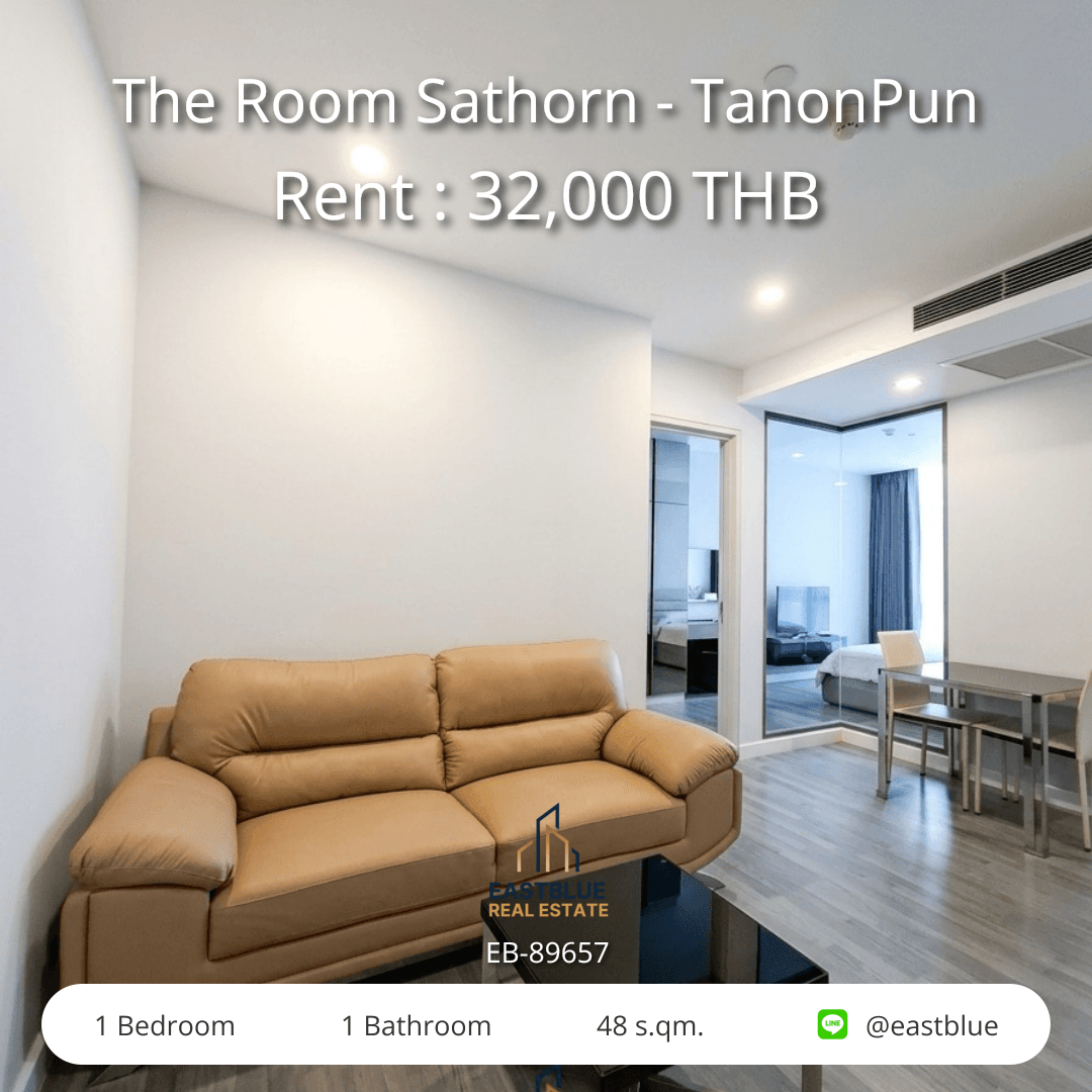 Luxury Condo in Heart of Bangkok: 48 sqm, 1BR, 32,000 THB/mth