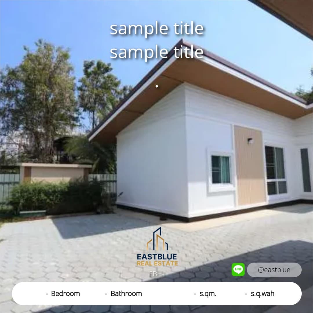 Baan Sansiri Sukhumvit 67 · 4 Beds House, 450 sqm, for Rent