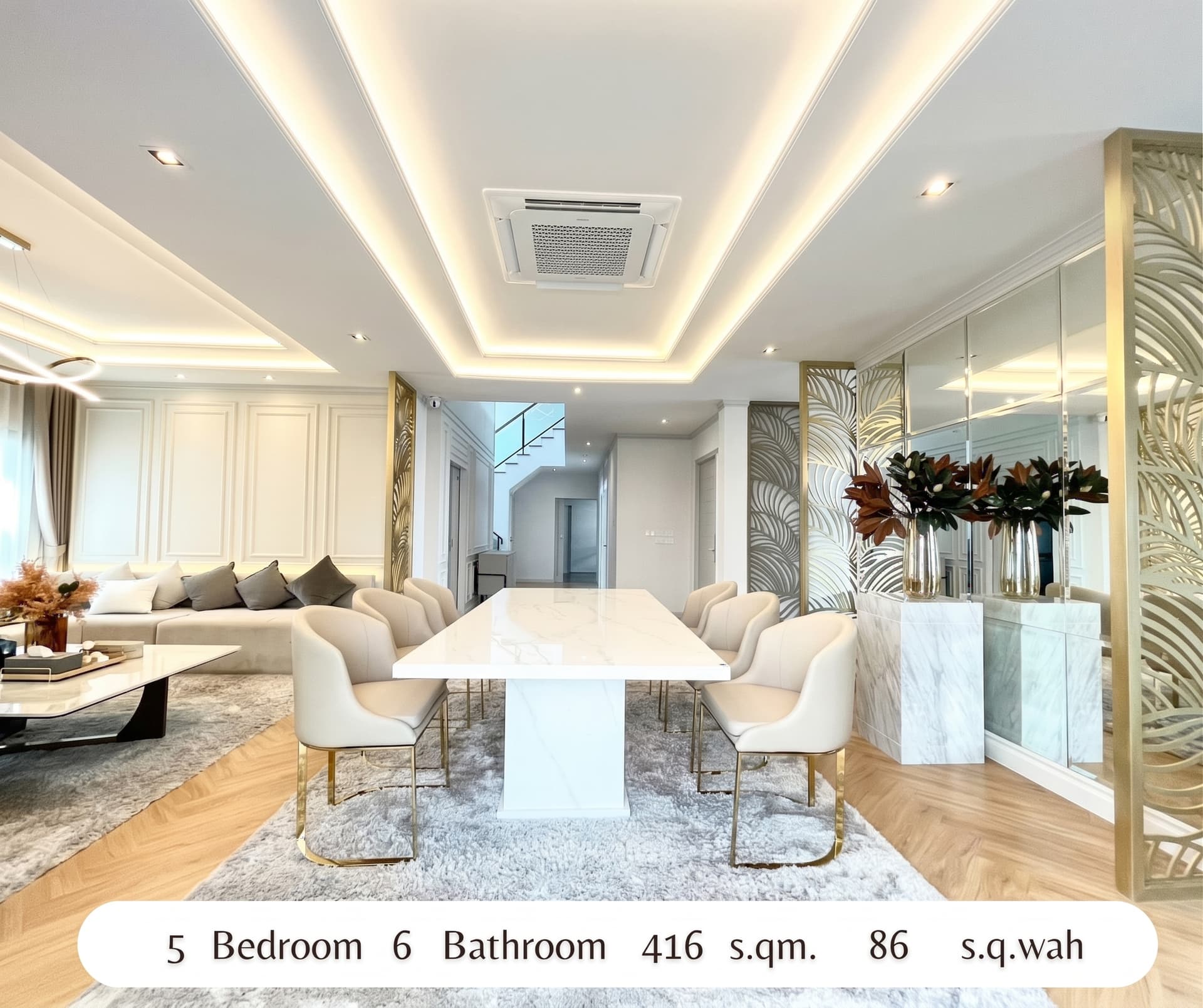 ให้เช่า บ้านเดี่ยว The City Bangna · 5 ห้องนอน · 416 ตร.ม.